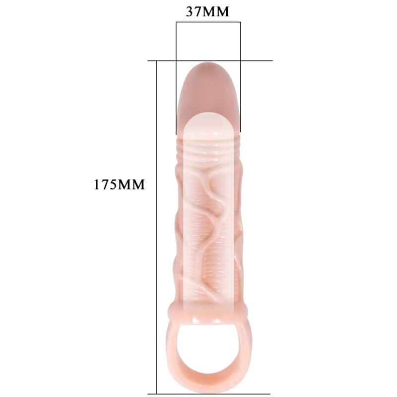 Baile - Bainha Extensora De Pênis Com Ala Para Testículos 13.5 Cm