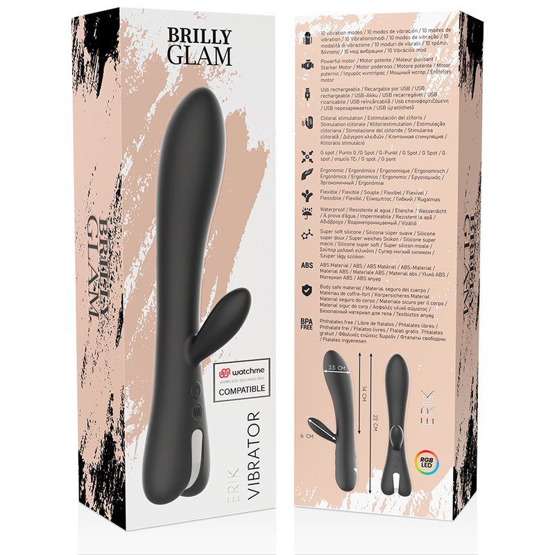 BRILLY GLAM - ERIK VIBRADOR WATCHME TECNOLOGÍA INALÁMBRICA COMPATÍVEL