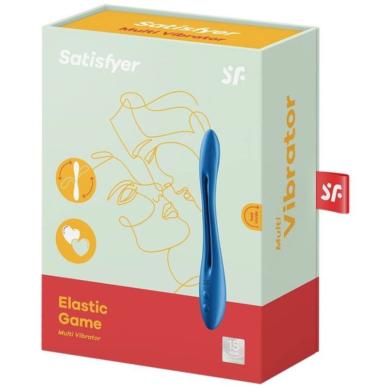SATISFYER - MULTI VIBRADOR JUEGO ELÁSTICO AZUL