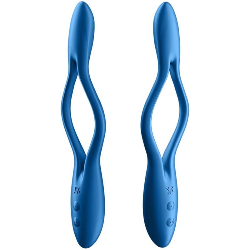 SATISFYER - MULTI VIBRADOR JUEGO ELÁSTICO AZUL
