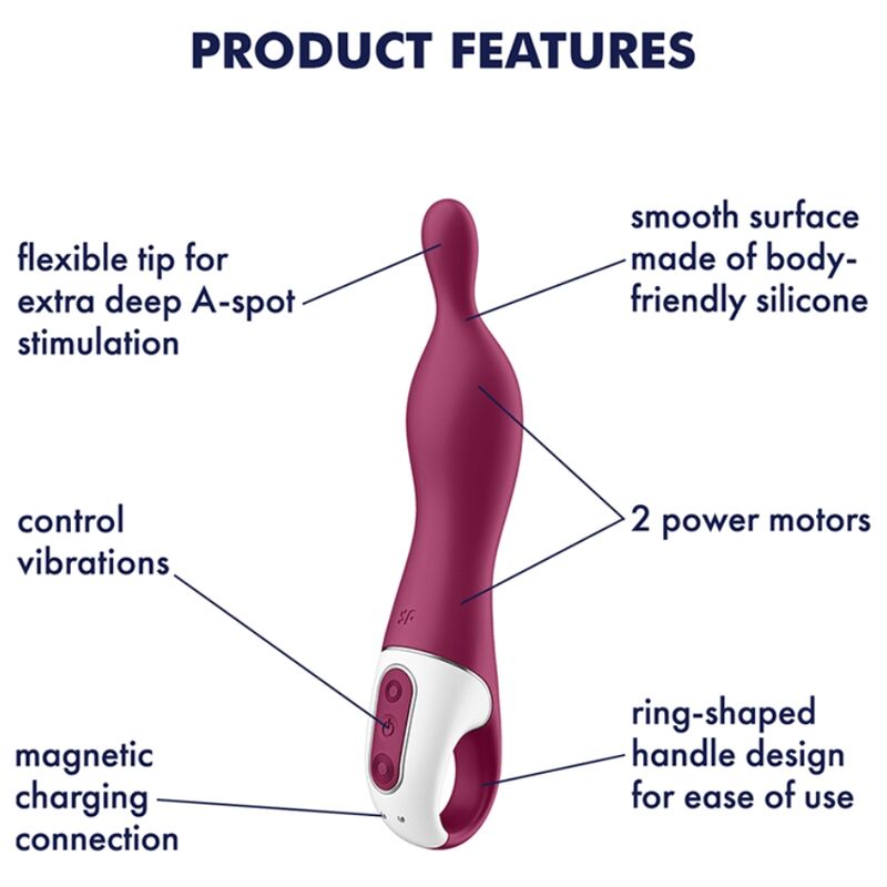 Satisfyer - Vibrador Amazing 1 Aspot Berry