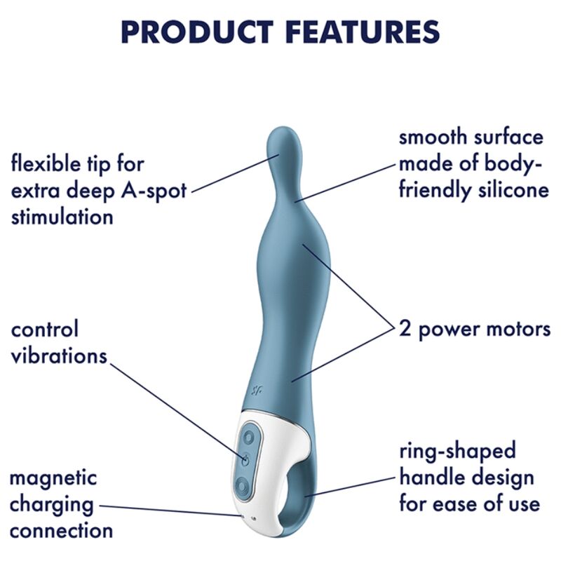 Satisfyer - Vibrador Amazing 1 Aspot Azul