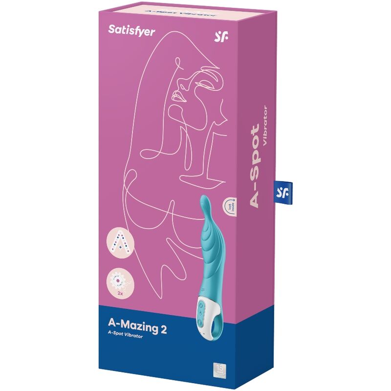SATISFYER - AMAZING 2 VIBRADOR PONTO A TURQUESA