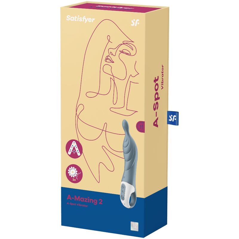 SATISFYER - AMAZING 2 VIBRADOR PONTO A CINZENTO