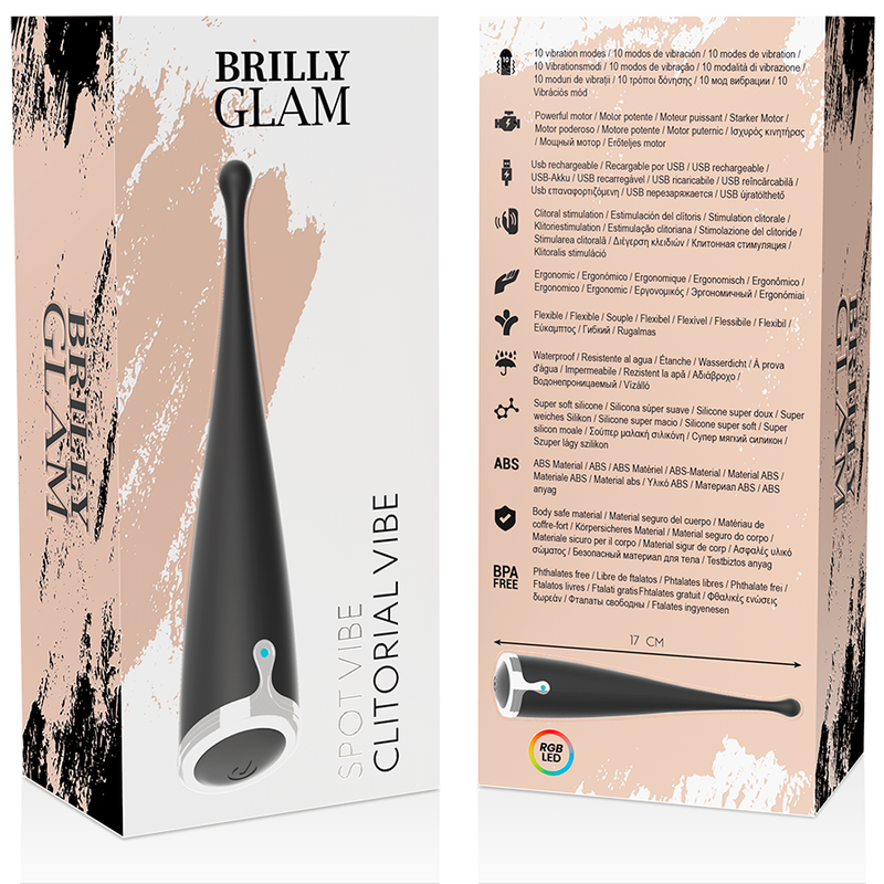 BRILLY GLAM - SPOT VIBE CLÍTORIAL NEGRO