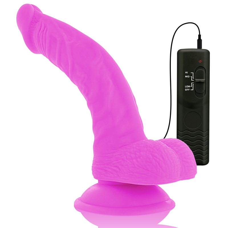 Diversia -Vibrao Flexível Diversia Roxo 21.5 Cm -O- 4.5 Cm