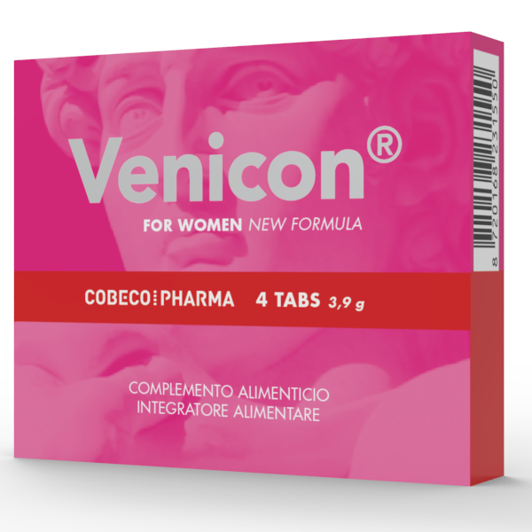 COBECO - VENICON SUPLEMENTO LÍBIDO MULHER 4 CÁPSULAS - Sex Shop Sexy
