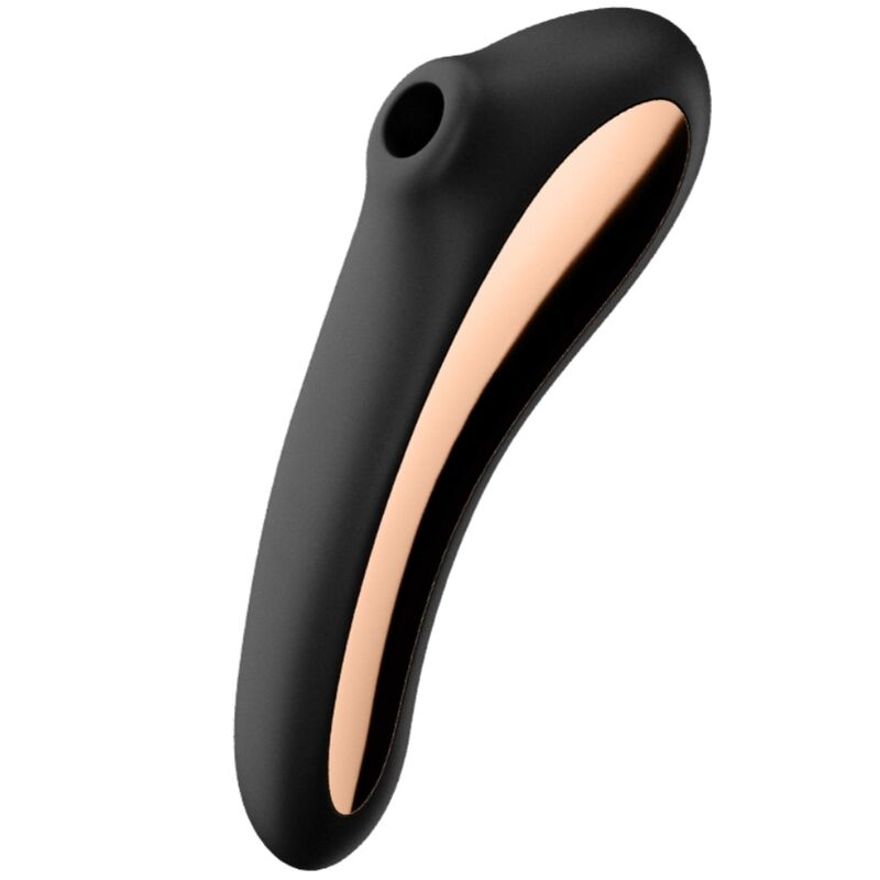 SATISFYER - VIBRADOR DE PULSO DE AR ​​DUAL KISS PRETO