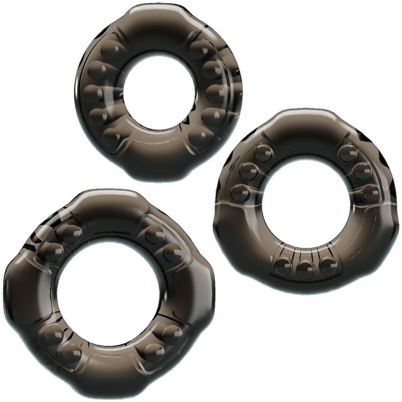 BAILE - ANILLOS PARA EL PENE YVONNE CONJUNTO 3 ANÉIS PARA PÉNIS