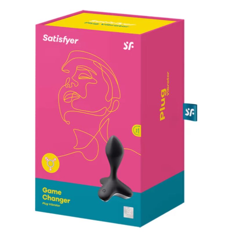 SATISFYER - GAME CHANGER PLUG COM VIBRAÇÃO ROSA