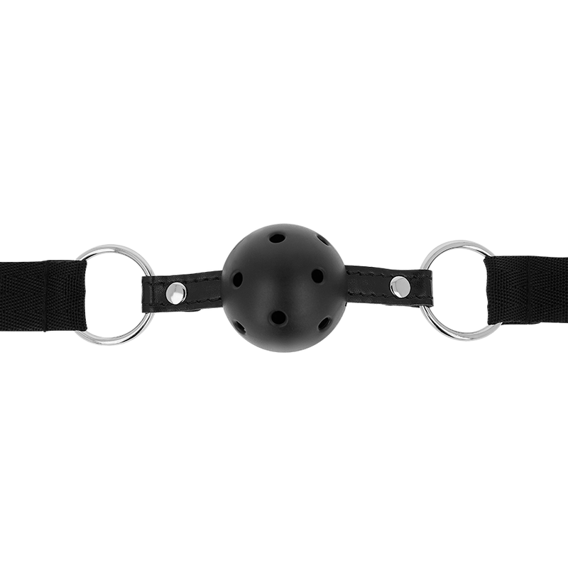 Mordaça Bola Respiravel Fetiche Preto Ohmama