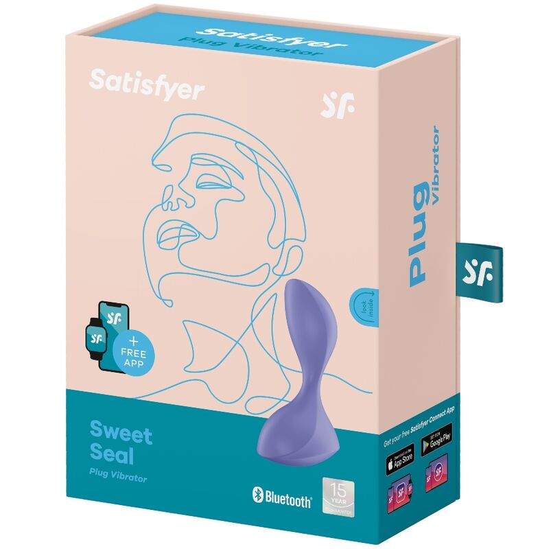 Satisfyer - Plugue Vibratório Sweet Seal App Violeta