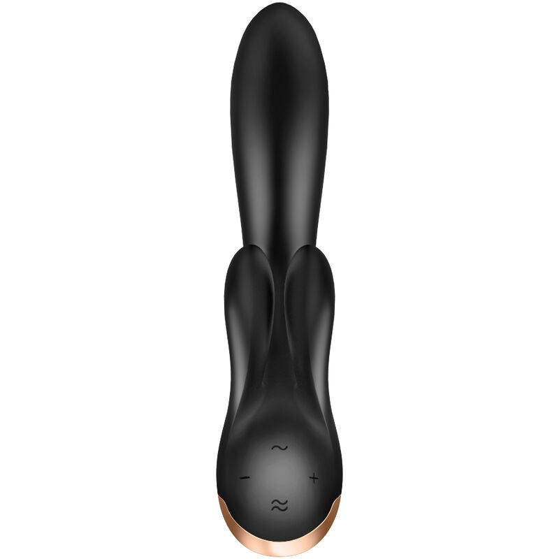 Vibrador Satisfyer Double Flex con aplicación - Blanco