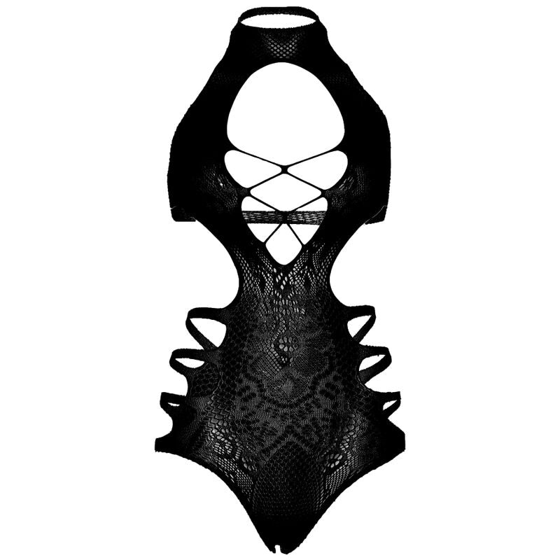 LEG AVENUE - BODY CORTE TIRAS TAMANHO ÚNICO - NEGRO