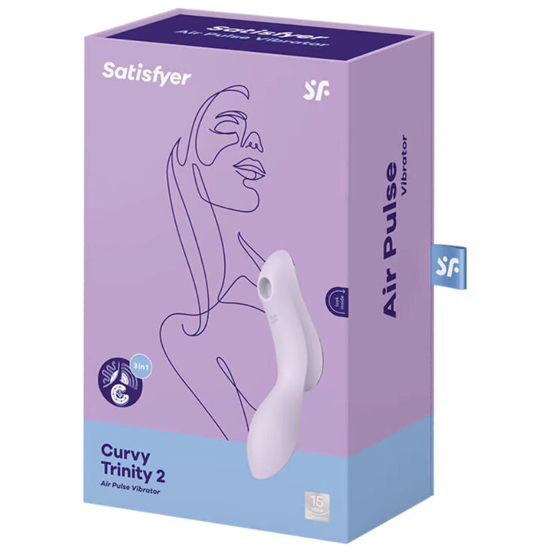 Satisfyer Curvy Trinity 2 Estimulador y Vibrador - Roxo