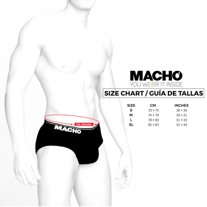 Macho - MS24A Cueca Breve Amarelo Escuro S