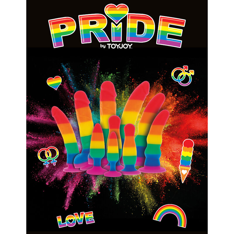 ORGULHO - PLUG BANDEIRA LGBT HUNK 10,5 CM