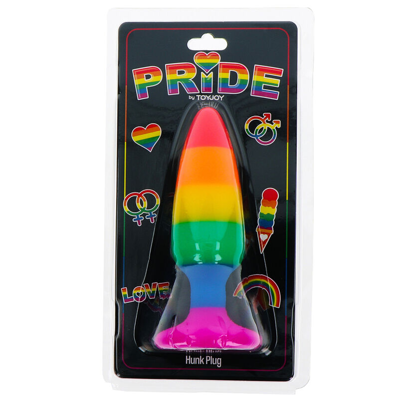 ORGULHO - PLUG BANDEIRA LGBT HUNK 10,5 CM