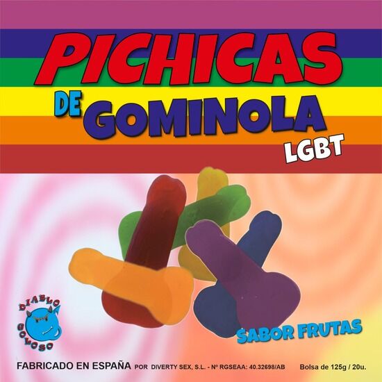 ORGULLO - FRUTAS DO PÊNIS GOMAS LGBT