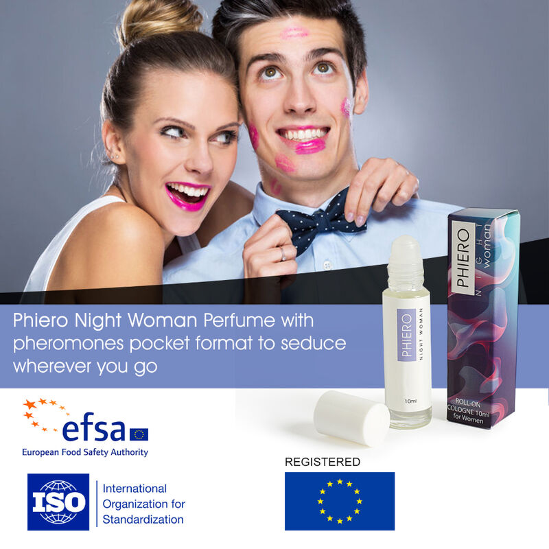 500 COSMETICS - PHIERO NIGHT WOMAN PERFUME COM FEROMONAS ROLL-ON - Sex Shop Sexy