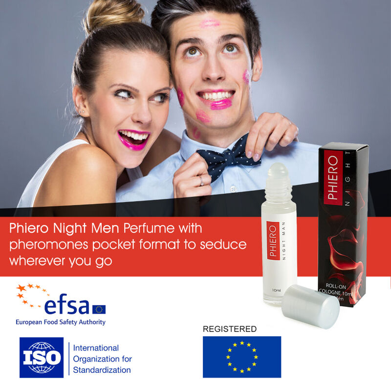 500 COSMETICS - PHIERO NIGHT MAN PERFUME COM FEROMONAS ROLL-ON - Sex Shop Sexy