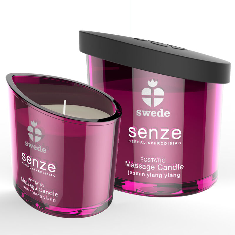 SUECIA - VELA DE MASSAGEM ECSTATIC SENZE - JASMIM, YLANG YLANG