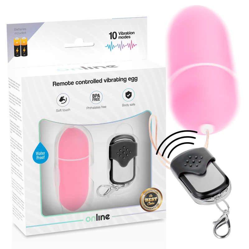 Online - Ovo Vibrante Com Controle Remoto L Rosa