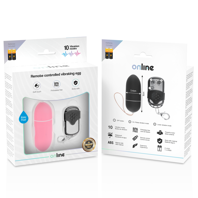 Online - Ovo Vibrante Com Controle Remoto L Rosa