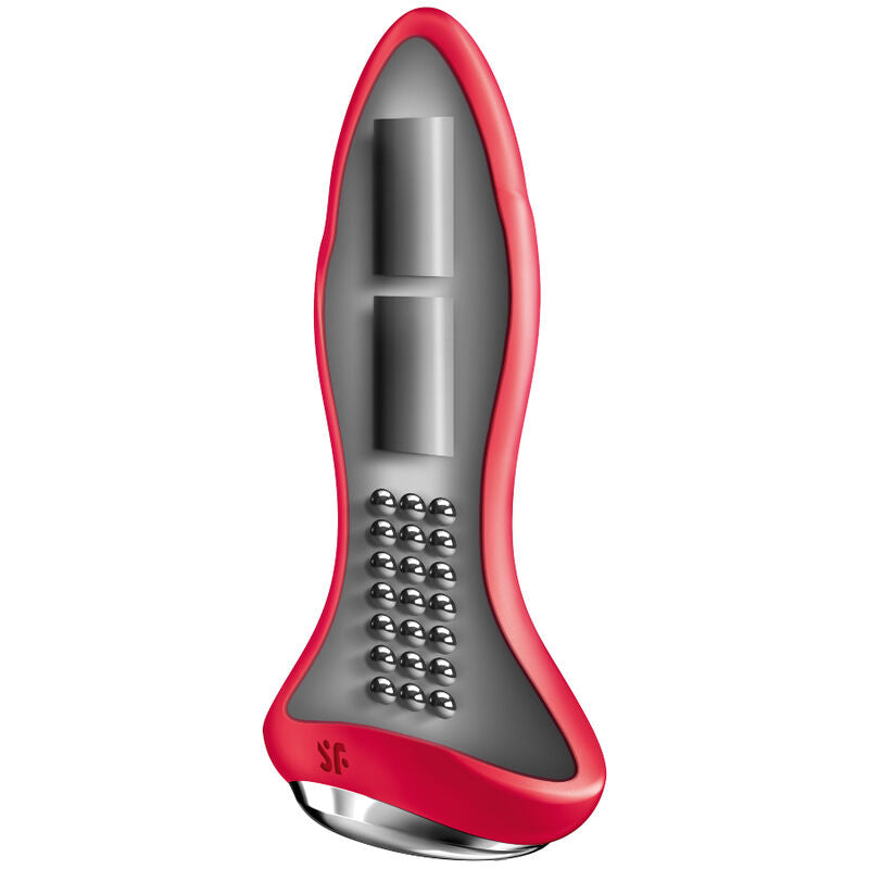Satisfyer Rotator Plug 1 Más Plug Vibrador App Vermelho