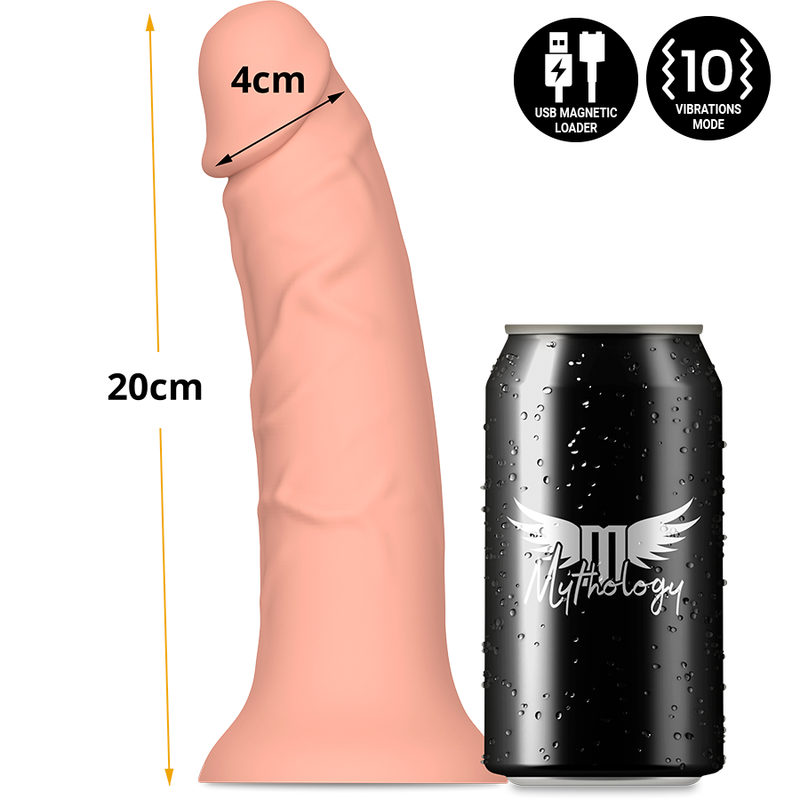 MITOLOGÍA - ASHER ORIGINAL DILDO M - VIBRADOR COMPATÍVEL COM A TECNOLOGIA WATCHME WIRELESS