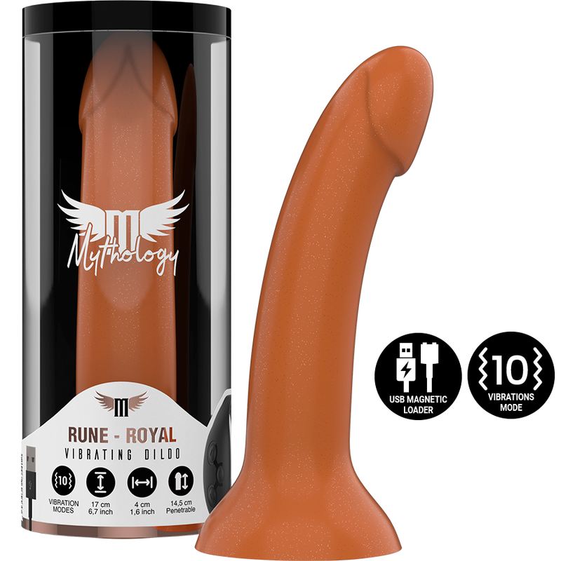 MITOLOGÍA - RUNE ROYAL DILDO M - VIBRADOR WATCHME TECNOLOGIA SEM FIO COMPATÍVEL