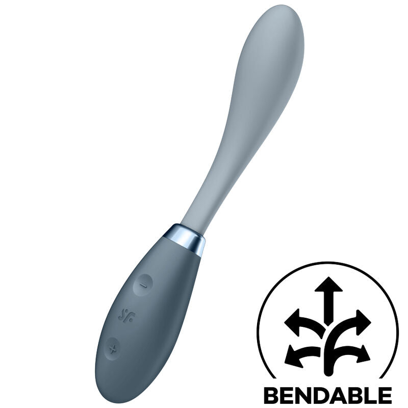 SATISFYER - G-SPOT FLEX 3 VIBRADOR MULTIFUNÇÕES CINZENTO
