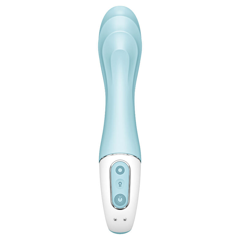 Satisfyer - Air Pump Vibrador 5+ Aplicativo Vibrador Inflvel G-Spot Azul