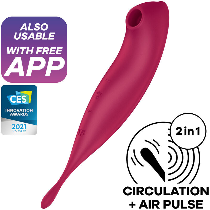 Satisfyer Twirling Pro Plus Estimulador y Vibrador App Verde