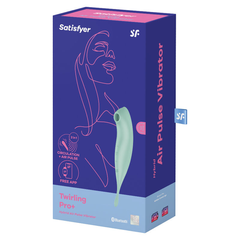 Satisfyer Twirling Pro Plus Estimulador y Vibrador App Verde