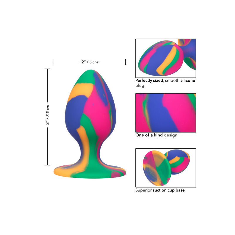 Calexotics - Tapón anal teñido anudado mediano atrevido