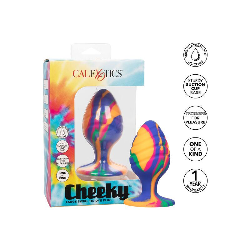 CalExotics - Tapón anal Cheeky Grande Swirl