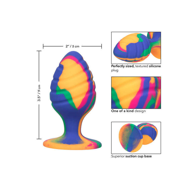 CalExotics - Tapón anal Cheeky Grande Swirl