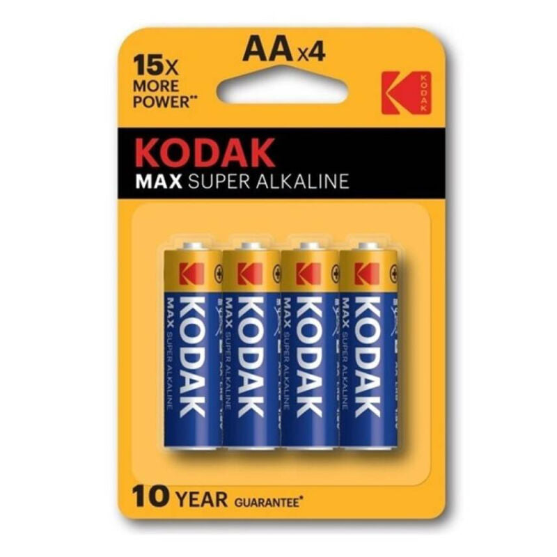 KODAK - BURBUJA DE BATERÍA ALCALINA MAX AA LR6 * 4