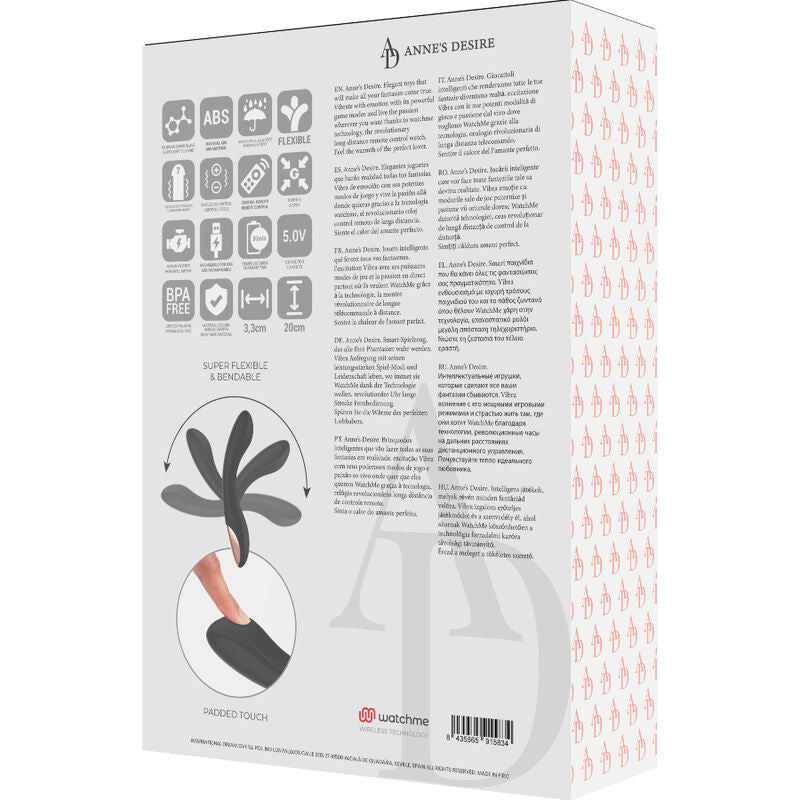 ANNE'S DESIRE - CURVA TECNOLOGÍA DE CONTROL REMOTO A WATCHME NEGRO