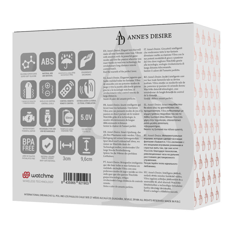 EL DESEO DE ANNE - TECNOLOGÍA DEL PLACER DE BRAGAS A WATCHME NEGRO