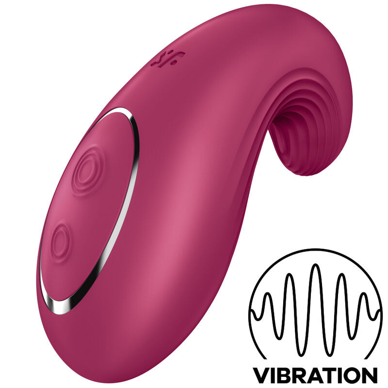 SATISFYER - DIPPING DELIGHT VIBRADOR EXTERNO AZUL