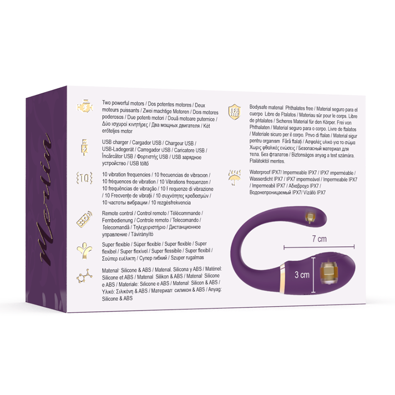 TESORO - MERLIN DUPLO CONTROLE REMOTO VIBRADOR