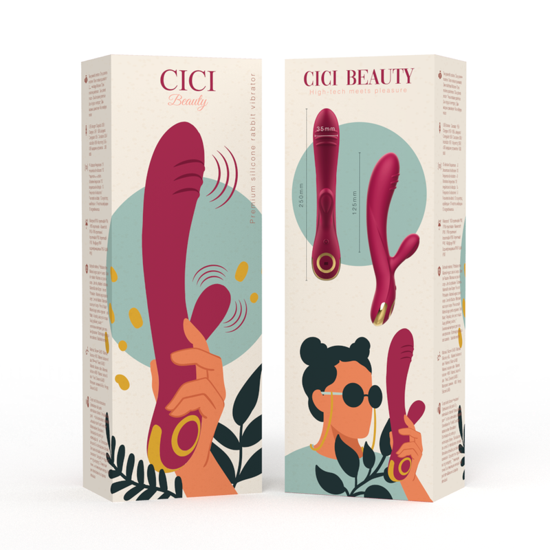 CICI BEAUTY - VIBRADOR COELHO DE SILICONA PREMIUM