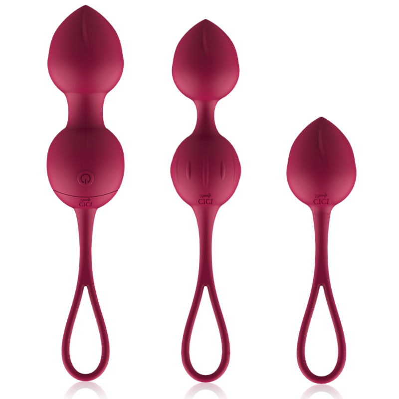 CICI BEAUTY - CONTROL REMOTO PREMIUM SILICONE 3 VIBRANTES KEGEL BEADS