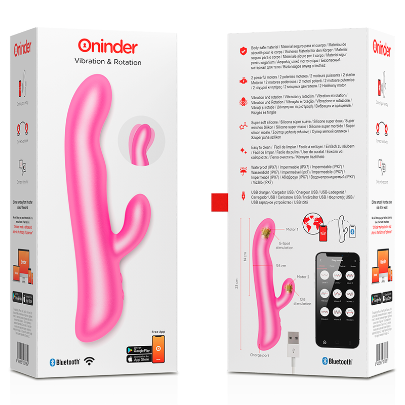 ONINDER - OSLO VIBRATION & ROTATION BLACK - APLICATIVO GRATUITO