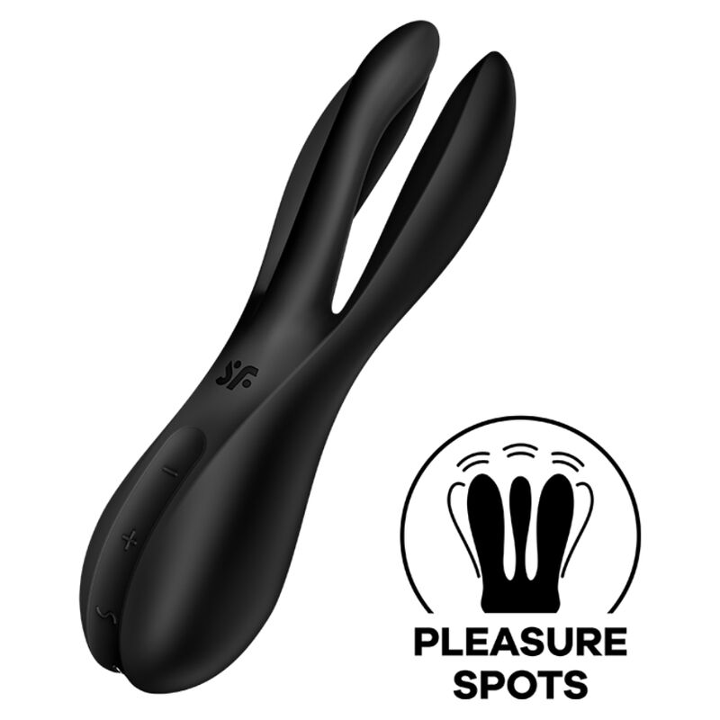 Satisfyer Vibrador Threesome 2 Negro