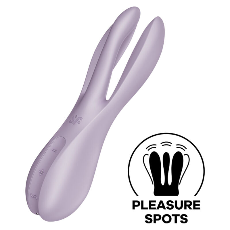 Satisfyer Vibrador Threesome 2 Negro
