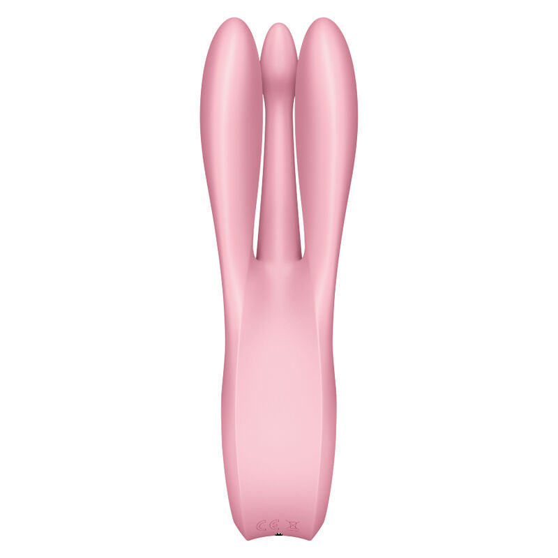 SATISFYER - VIBRADOR THREESOME 1 ROSA