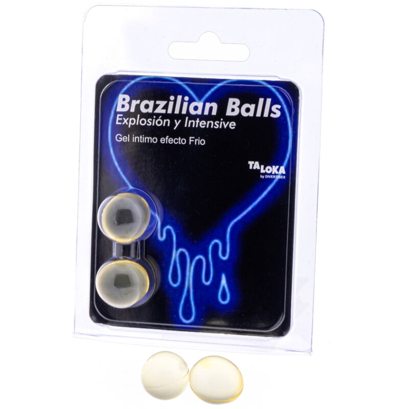 Taloka - 2 Bolas Brasileiras Gel Emocionante Efeito Frio E Vibrao